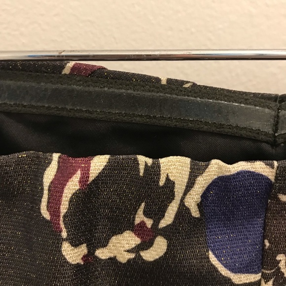 NWT American Eagle Strapless Floral Dress 6 purple - Picture 7 of 10